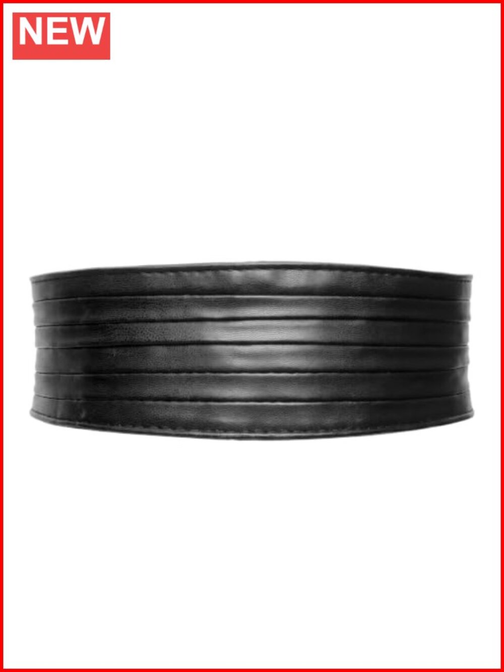 Wide Elastic Faux Leather Belt Faux Leather Corset Waist Belt for Dresses